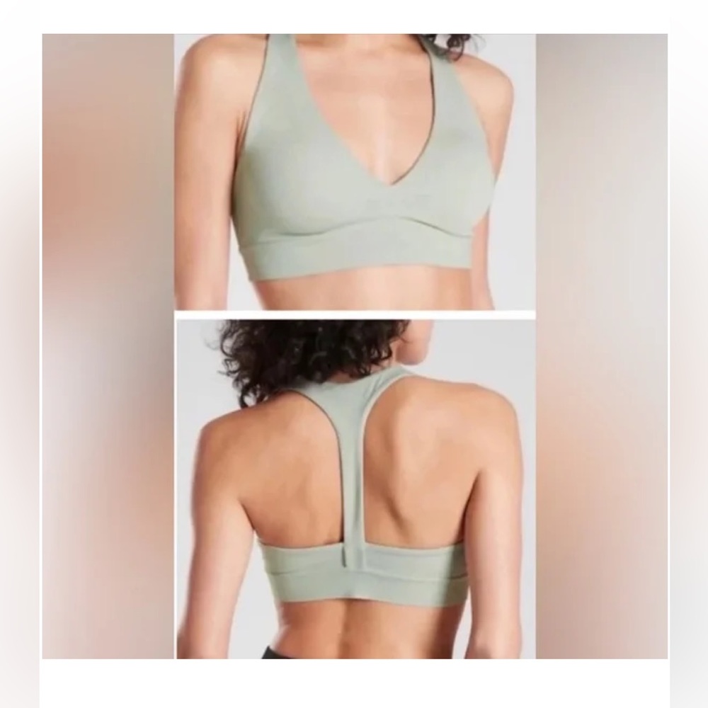 Athleta Opal Sage  Green Yin Bra- 34 bc